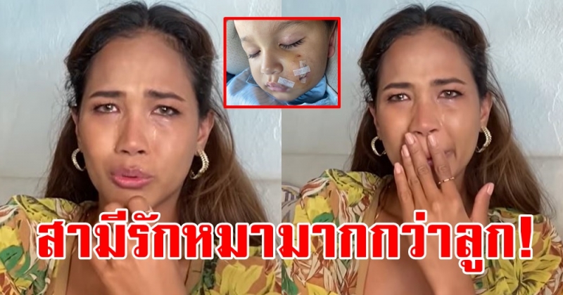 เมญ่า สุดช้ำ! กลั้นน้ำตาไม่อยู่ ลูกถูกหมากัดแต่สามีเห็นหมาดีกว่า หัวอกคนเป็นแม่ จะไม่ทน!