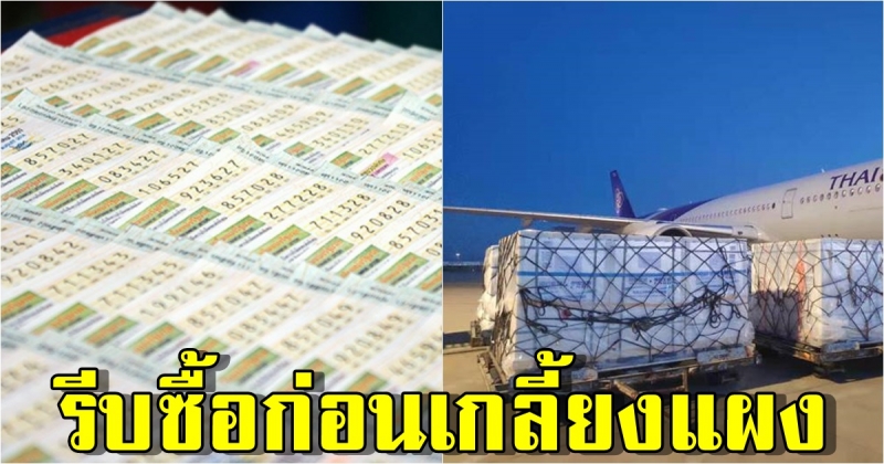 มัดรวมกันมาเลย คอหวยแห่ส่องเลขเที่ยวบิน-รถขน ซิโนฟาร์ม ล็อตแรก 1 ล้านโดส