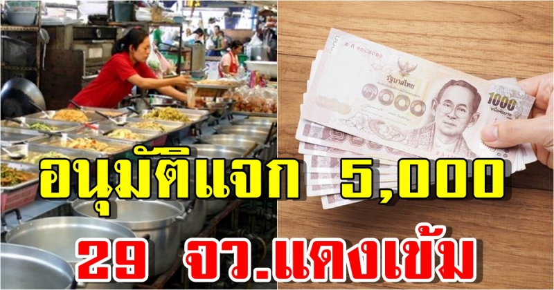 ครม.อนุมัติทุ่มงบ 33,471 ล้าน แจก 5,000 ผู้ประกันตน ม.39-40 29 จว.แดงเข้ม